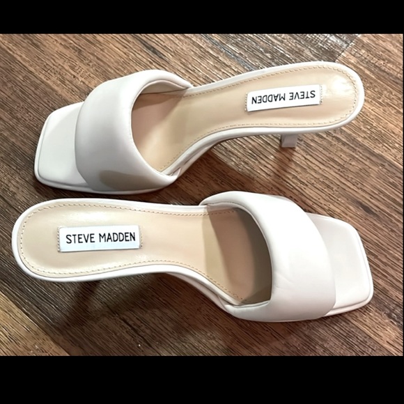 STEVE MADDEN Snazzy Heeled Sandal Mule Kitten Heel Man-Made UpperLining, Insoles - Picture 5 of 17